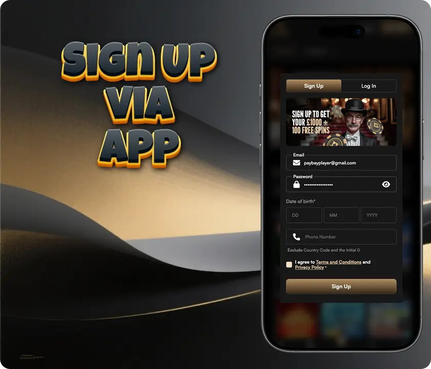 Harry Casino mobile app
